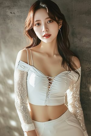 女性扒開大腿內側小肚子癢