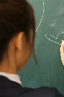 男生女生一起愁愁愁素材